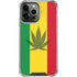 Marijuana Rasta Flag iPhone 14 Pro Max Clear Case