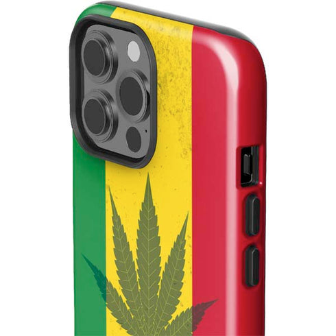 Marijuana Rasta Flag iPhone 15 Pro Max Impact Case