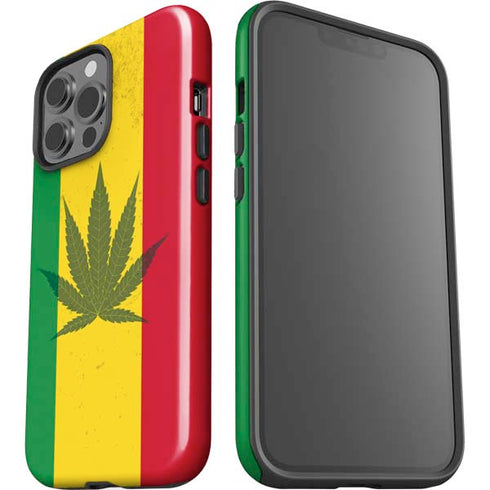 Marijuana Rasta Flag iPhone 15 Pro Max Impact Case