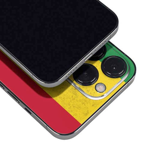 Marijuana Rasta Flag iPhone 14 Pro Skin