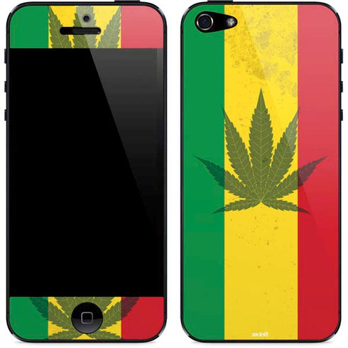 Marijuana Rasta Flag iPhone 5/5s/5SE Skin