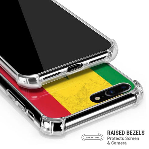 Marijuana Rasta Flag iPhone 7/8 Plus Clear Case