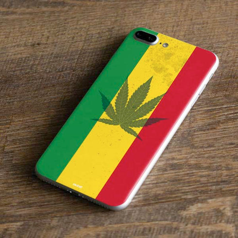 Marijuana Rasta Flag iPhone 8 Plus Skin