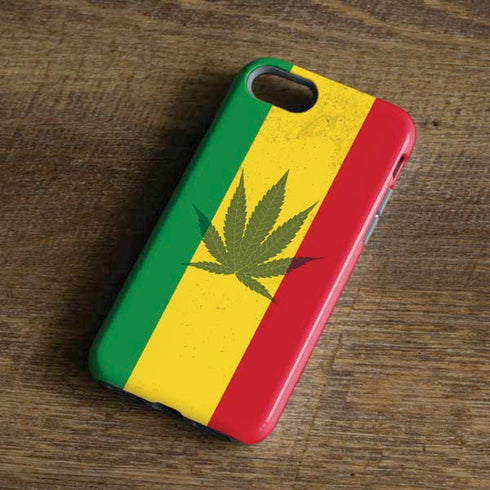 Marijuana Rasta Flag iPhone 8 Pro Case