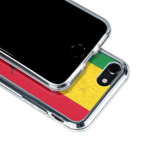 Marijuana Rasta Flag iPhone SE (2nd & 3rd Gen) Clear Case