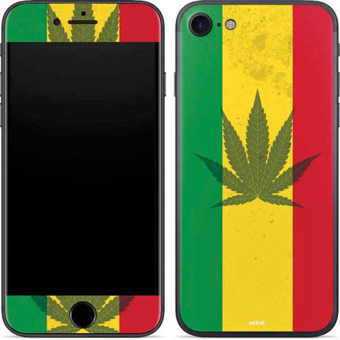 Marijuana Rasta Flag iPhone SE (2nd & 3rd Gen) Skin