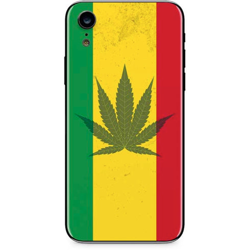 Marijuana Rasta Flag iPhone XR Skin