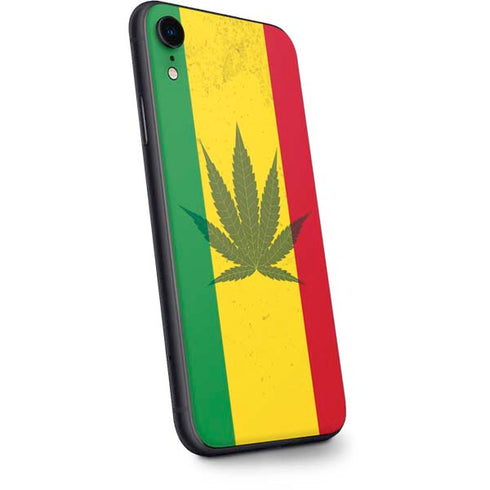 Marijuana Rasta Flag iPhone XR Skin