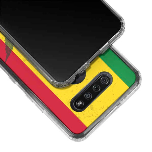 Marijuana Rasta Flag LG K51/Q51 Clear Case