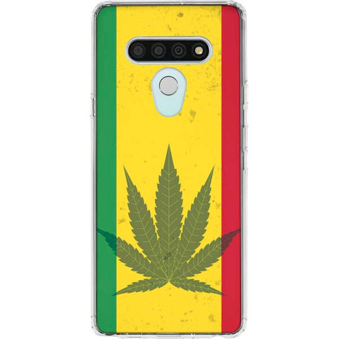 Marijuana Rasta Flag LG Stylo 6 Clear Case