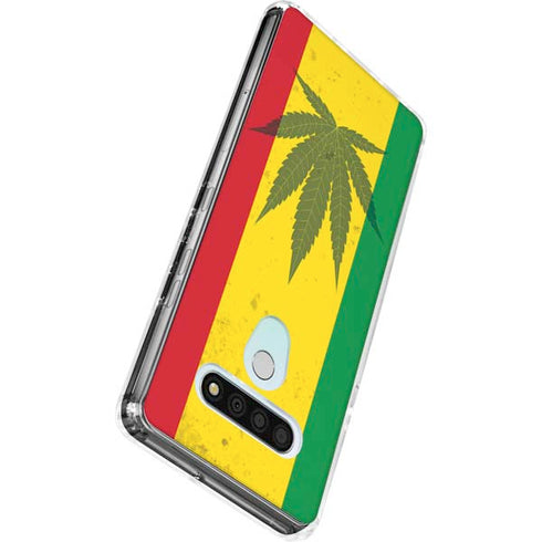 Marijuana Rasta Flag LG Stylo 6 Clear Case
