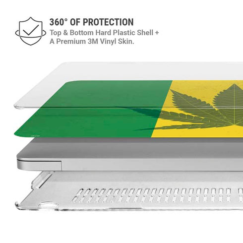 Marijuana Rasta Flag MacBook Air 13in M1 (2021) Case plus Skin