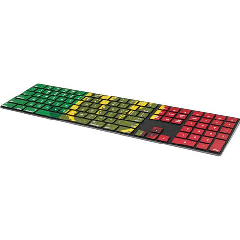Marijuana Rasta Flag Magic Keyboard with Numeric Keypad Skin