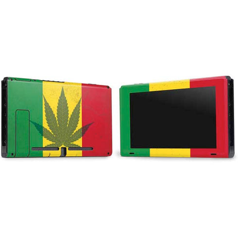 Marijuana Rasta Flag Nintendo Switch Bundle Skin