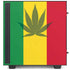 Marijuana Rasta Flag NZXT H510 Compact ATX Mid-Tower Case Skin