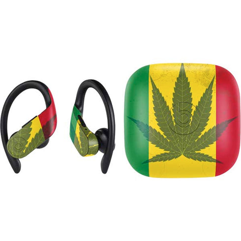 Marijuana Rasta Flag PowerBeats Pro Skin
