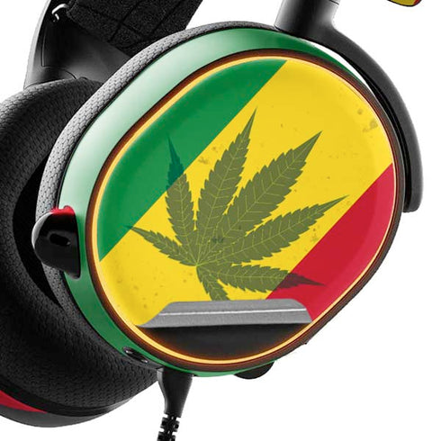 Marijuana Rasta Flag SteelSeries Arctis 3 Skin