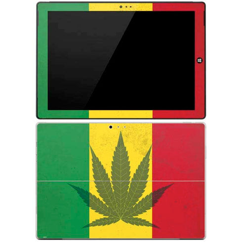 Marijuana Rasta Flag Surface Pro 3 Skin