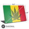 Marijuana Rasta Flag Universal Laptop 12in (9.8 x 6.8in) Skin