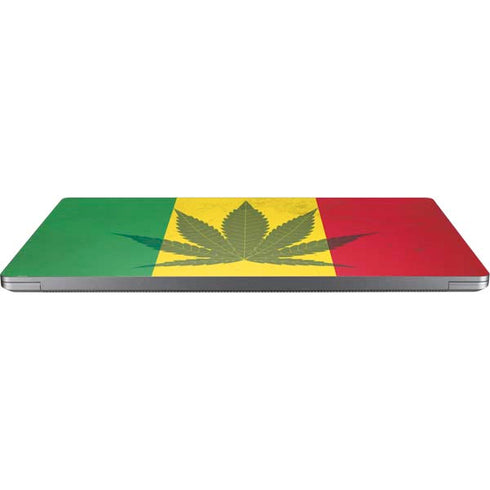 Marijuana Rasta Flag Universal Laptop 12in (9.8 x 6.8in) Skin