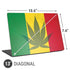 Marijuana Rasta Flag Universal Laptop 13in (10.6 x 7.6in) Skin