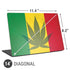 Marijuana Rasta Flag Universal Laptop 14in (11.4 x 8.2in) Skin