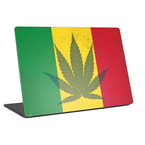 Marijuana Rasta Flag Universal Laptop 18in (14.6 x 10.6in) Skin