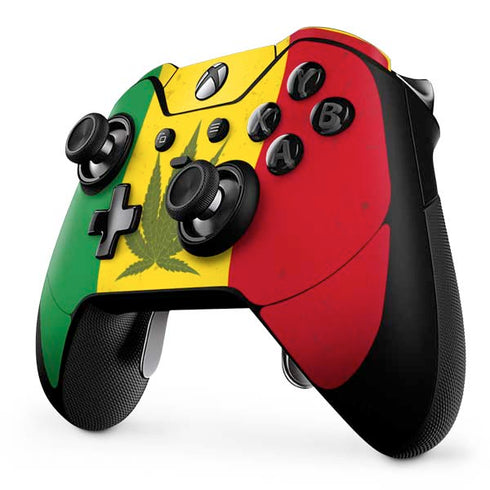 Marijuana Rasta Flag Xbox One Elite Controller Skin