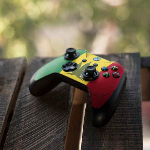 Marijuana Rasta Flag Xbox One Elite Controller Skin