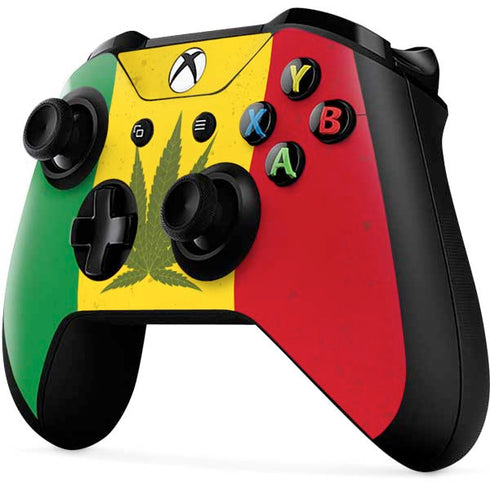 Marijuana Rasta Flag Xbox One X Controller Skin