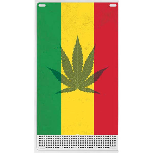 Marijuana Rasta Flag Xbox Series S Console Skin