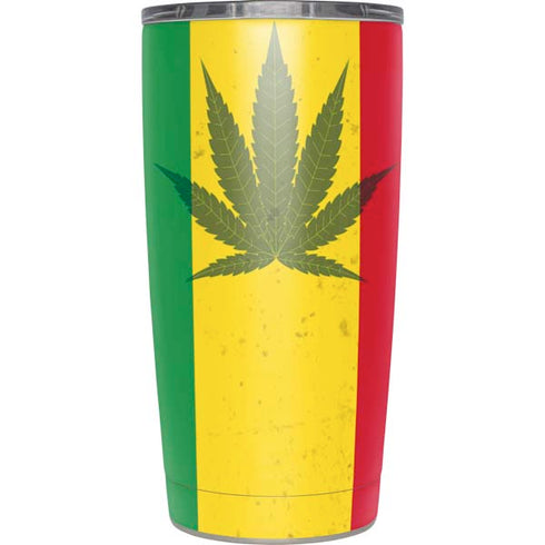 Marijuana Rasta Flag Yeti 20oz Tumbler Skin