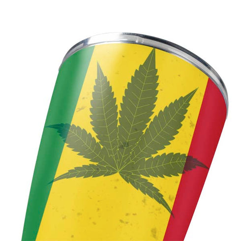 Marijuana Rasta Flag Yeti 20oz Tumbler Skin