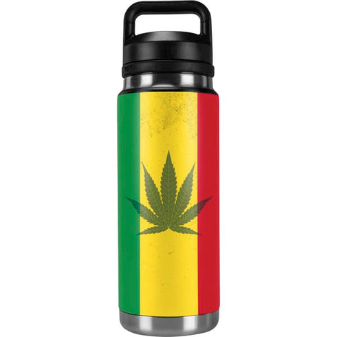 Marijuana Rasta Flag YETI Rambler 26oz Bottle Skin