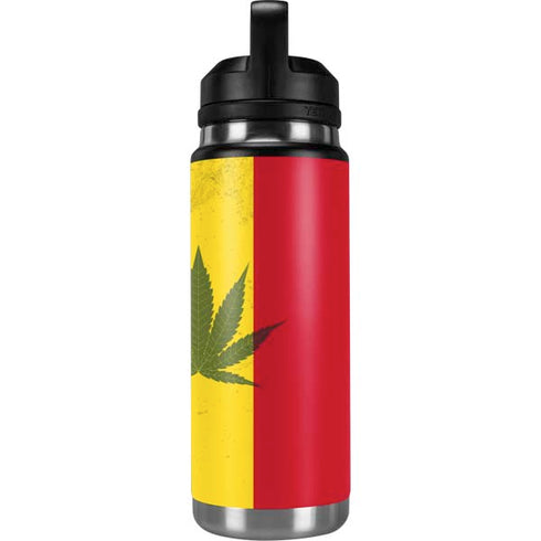 Marijuana Rasta Flag YETI Rambler 26oz Bottle Skin
