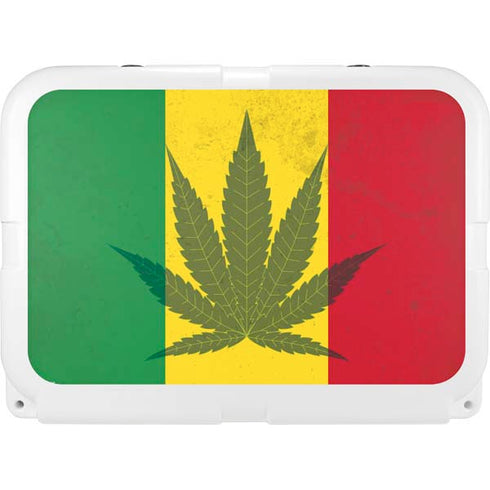 Marijuana Rasta Flag YETI Tundra 35 Hard Cooler Skin