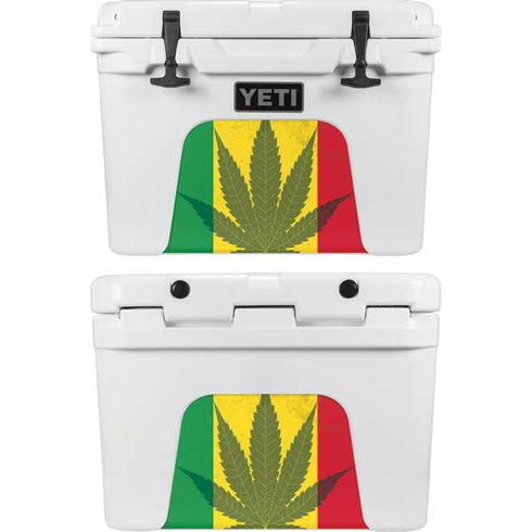Marijuana Rasta Flag YETI Tundra 35 Hard Cooler Skin