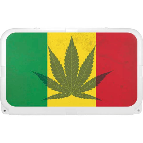 Marijuana Rasta Flag YETI Tundra 45 Hard Cooler Skin
