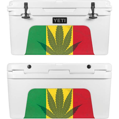 Marijuana Rasta Flag YETI Tundra 65 Hard Cooler Skin