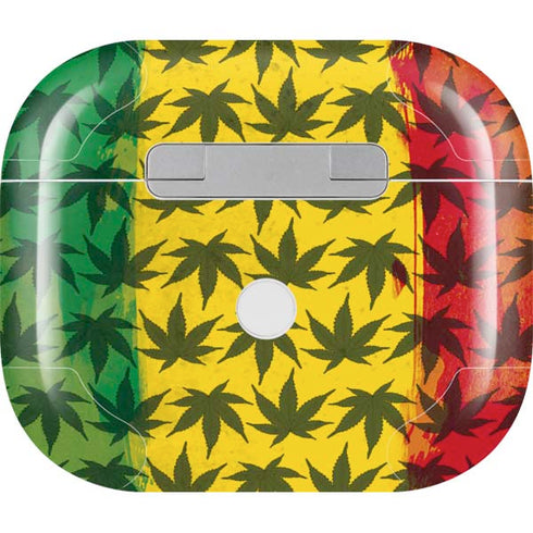 Marijuana Rasta Pattern Apple AirPods (3rd Gen 2021) Skin