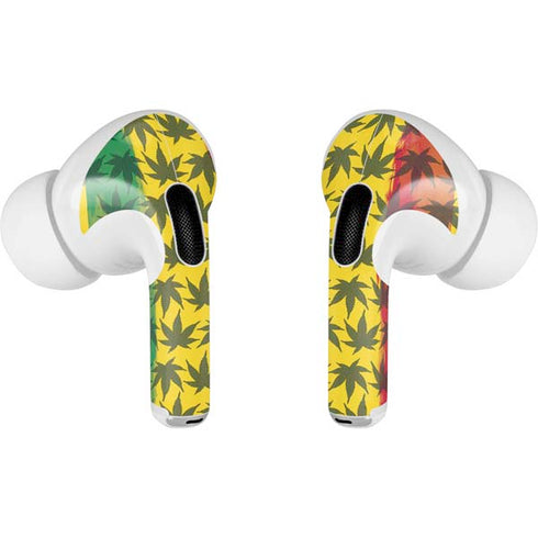 Marijuana Rasta Pattern Apple AirPods Pro Skin