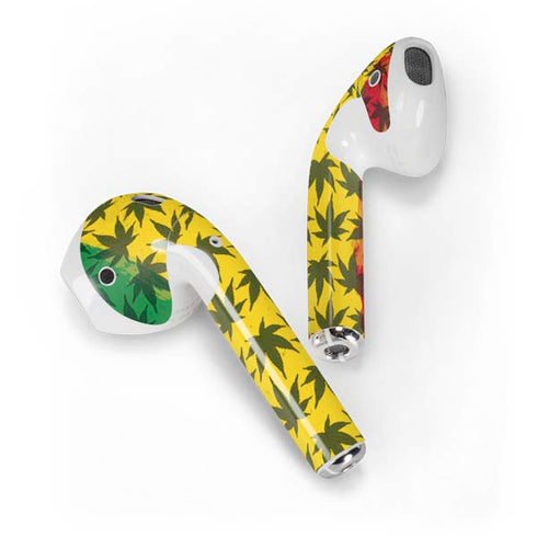 Marijuana Rasta Pattern Apple AirPods Skin