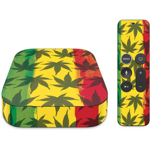 Marijuana Rasta Pattern Apple TV Skin