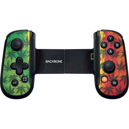 Marijuana Rasta Pattern Backbone One for iPhone Game Controller Skin