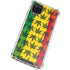 Marijuana Rasta Pattern Galaxy A12 Clear Case