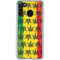 Marijuana Rasta Pattern Galaxy A21 Clear Case