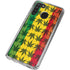 Marijuana Rasta Pattern Galaxy A21 Clear Case