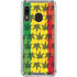 Marijuana Rasta Pattern Galaxy A30 Clear Case