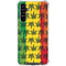 Marijuana Rasta Pattern Galaxy A54 5G Clear Case