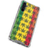Marijuana Rasta Pattern Galaxy A54 5G Clear Case